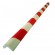 Protection d'angle en mousse - coloris rouge / blanc - 75 x 3 x 3 cm