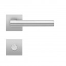 Poignées de porte sur rosaces carrées série EPL 45Q Madeira - satiné KARCHER DESIGN