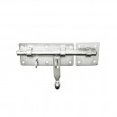 Verrou de box renforcé avec gâche sur platine pêne 18mm - zingué blanc TORBEL