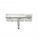 Verrou de box renforcé avec gâche sur platine pêne 18mm - zingué blanc