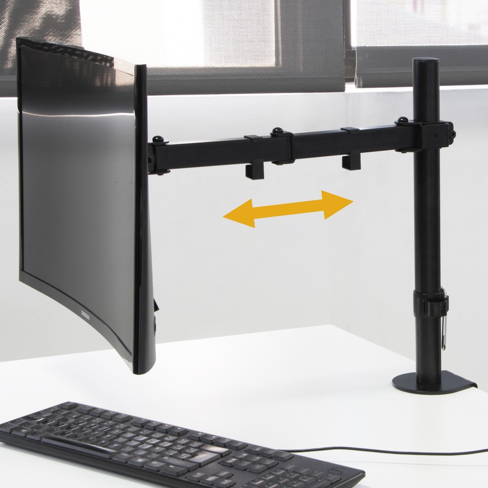 Support écran PC ou TV - pour table de travail - fixation par