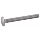 Vis à métaux tête ronde collet carré filetage total - inox A2 DIN 603 ACTON