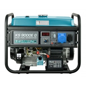 Groupe électrogène à essence/gaz - démarrage manuel/électrique - 6,5 kW - 230V - KS 9000E G KONNER & SOHNEN