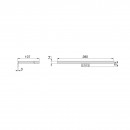 schema Applique LED - 280 mm - pose en applique ou sur miroir - Leo .jpeg EMUCA