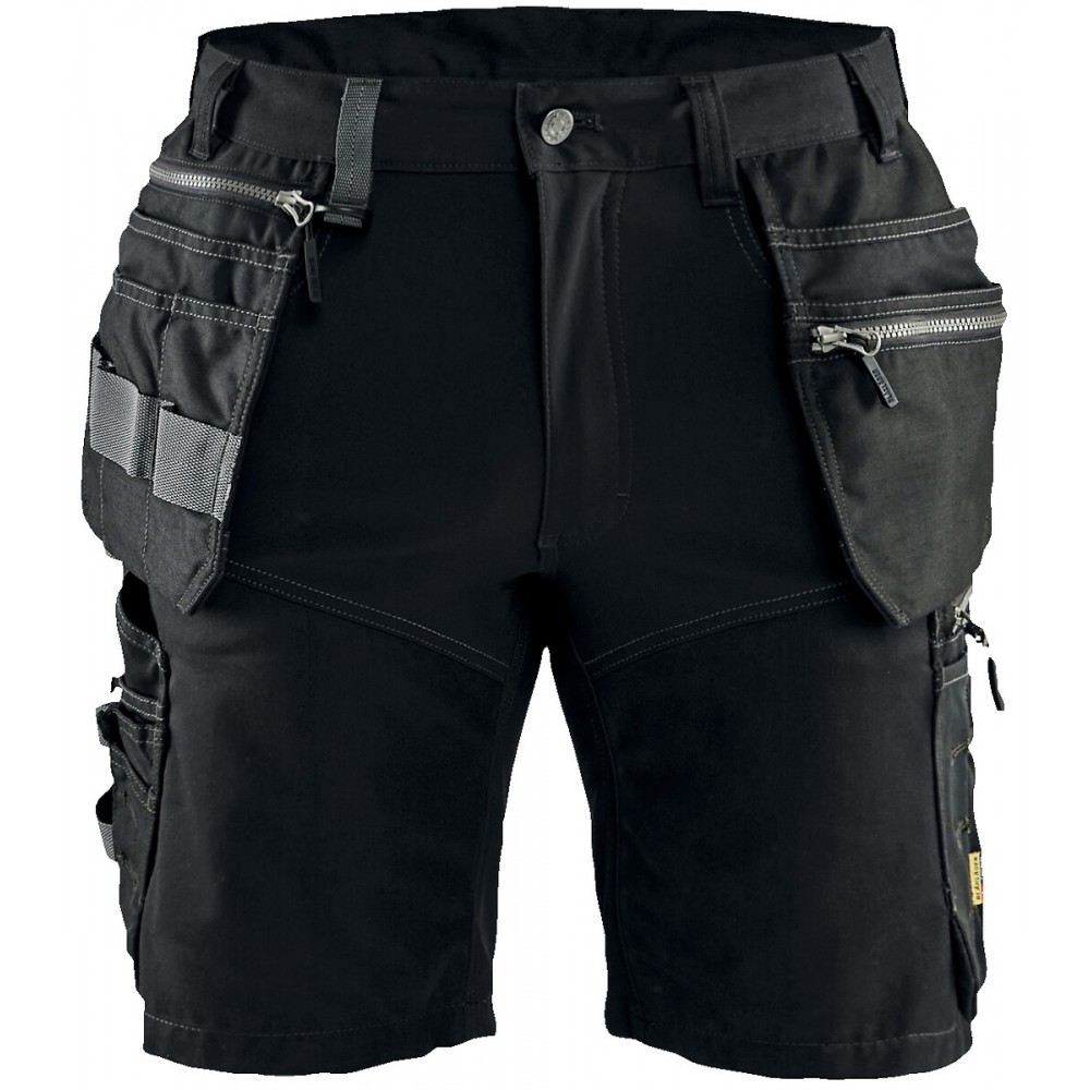 Short de travail artisan stretch avec poches flottantes 1598 noir