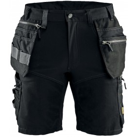 Short de travail artisan stretch avec poches flottantes 1598 - noir BLAKLADER
