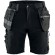 Short de travail artisan stretch avec poches flottantes 1598 - noir