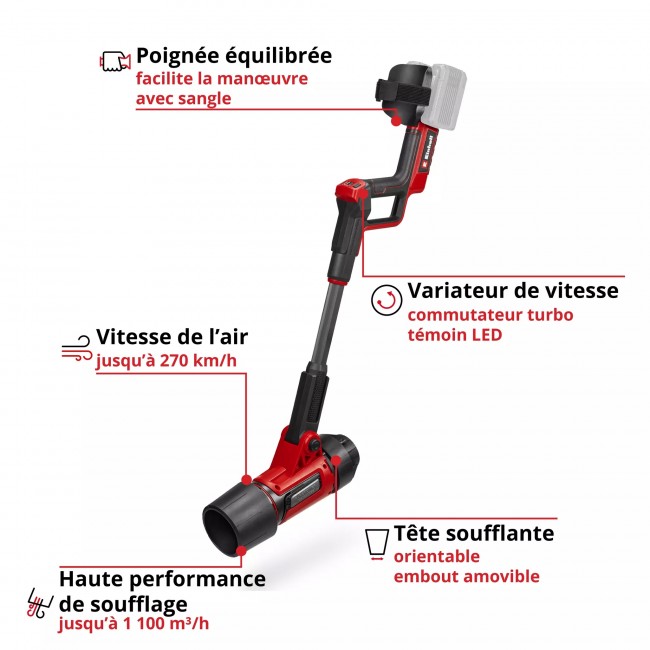 Souffleur de feuilles sans fil Pro 36V - GP-LB 36:270 Li E BL-Solo - Power X-Change 2.jpeg EINHELL