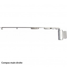 Compas pour oscillo battant - chassis PVC - à recouvrement - Unijet D FERCO