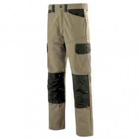 Pantalon de travail craft worker résistant - beige et noir CEPOVETT SAFETY