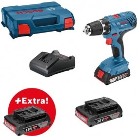 Perceuse-visseuse GSR 18V-21 + 3 batteries 2,0Ah + chargeur GAL 18V-20 - 0615990L88 BOSCH