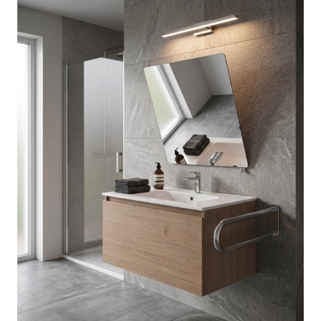 Miroir de toilette - 500 x 600 mm - inclinable avec poignée DELABIE.jpeg DELABIE