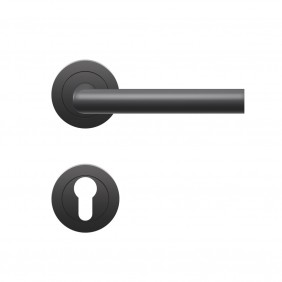Poignées sur rosaces clé I - inox noir Cosmos - Rhodes ER28 KARCHER DESIGN