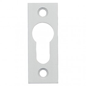 Entrées de cylindre - à visser - aluminium argent - 67x25 mm ARGENTA