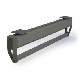 Porte-vêtements avec barre extractible de placard Quartz - titane EMUCA