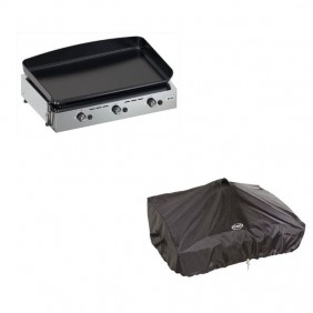 Plancha gaz 3 brûleurs 65cm Inox - Initial 65 + housse offerte ENO