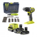 Perceuse à percussion Brushless 18V ONE+™ + 2 batteries 2/4Ah + 59 accessoires - RPD18BL1-2C42TA59 RYOBI