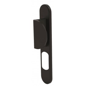 Poignées béquille et à tirage pour porte palières -Arcade -noir -protec cylindre A2P NORMBAU