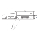 Entrebâilleur encastré pour châssis 2 vantaux FERCO