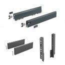 Kit tiroir plein TopSide ArciTech - côtés H94 mm - pour dos H186 mm HETTICH