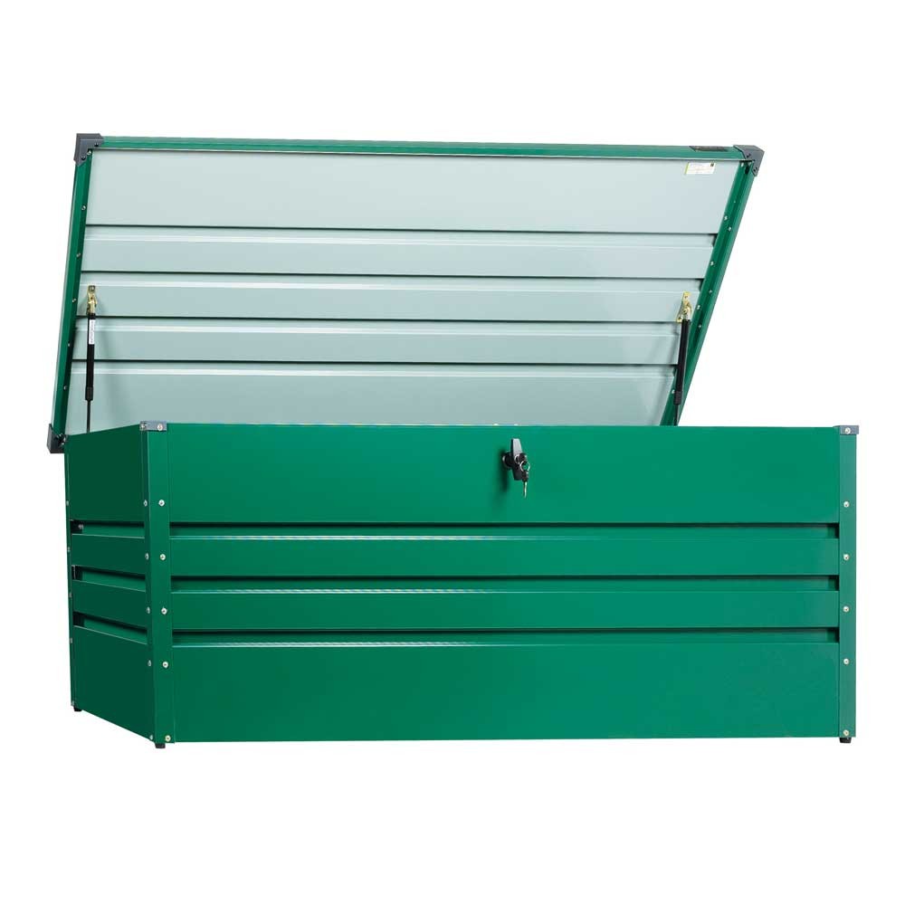 Coffre de rangement métallique - 1650 x 700 x 620 mm - vert ZIPPER