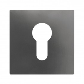 Paire de rosaces affleurantes carrées en inox gris titanium - série EZ180Q KARCHER DESIGN