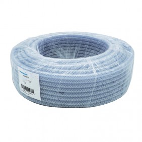 Tube PVC transparent tressé diamètre 6 mm - rouleau de 50 m SAUERMANN