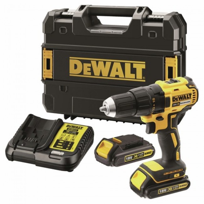 Perceuse visseuse sans fil 18V 1,5AH Li-ion Brushless - DCD777S2T-QW DEWALT