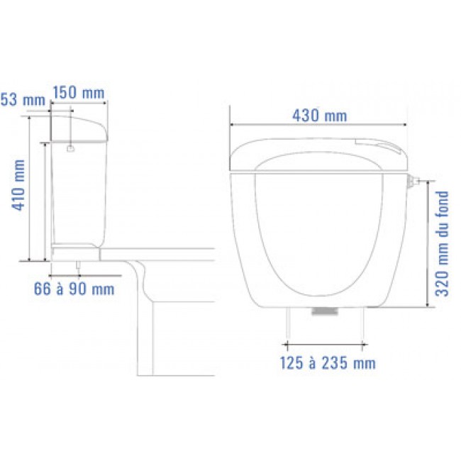 Réservoir attenant RONDO DV SIAMP SIAMP