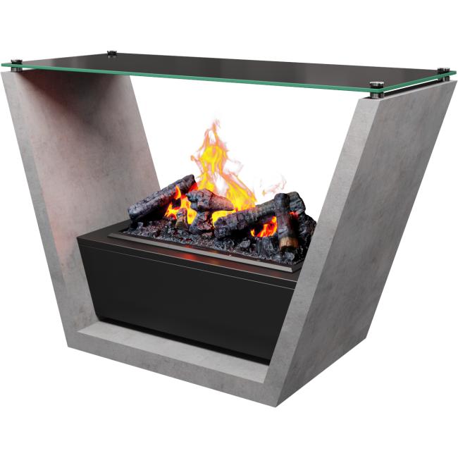 Table de salon avec Foyer électrique Opti-myst - Tision GLEN DIMPLEX