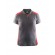 Polo de travail femme en coton 3390 - rouge et gris clair
