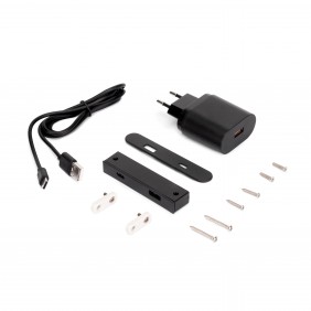 Connecteur USB A+C Linky (81x12mm), 5V DC 2A (10W) -plastique -noir EMUCA