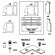 Kit de profils pour 2 portes cadre en aluminium