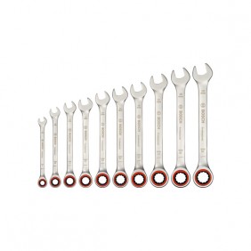 Set de 10 clés mixtes à cliquet - 1600A02AU0 BOSCH