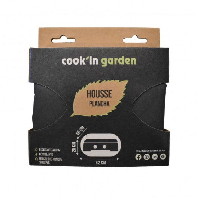 Housse pour plancha - polyester - 62 x 50 x 20 cm - Bricozor 1.jpeg COOK IN GARDEN