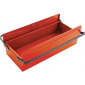 Boîte à outils métallique 1 case - 110x470x210mm - rouge SAM OUTILLAGE