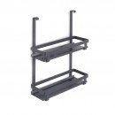 Porte-bocaux à épices Titane en acier - gris anthracite EMUCA