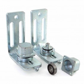 Gonds inférieurs pour portail battant 87L Q - tube acier carré - par 2 COMUNELLO