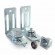 Gonds inférieurs pour portail battant 87L Q - tube acier carré - par 2
