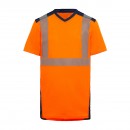 T-shirt haute visibilité à manches courtes BALI GRS G25 - orange fluo T2S