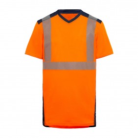 T-shirt haute visibilité à manches courtes BALI GRS G25 - orange fluo T2S