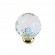 Bouton à facettes en acrylique transparent 610 - diamètre 28 mm