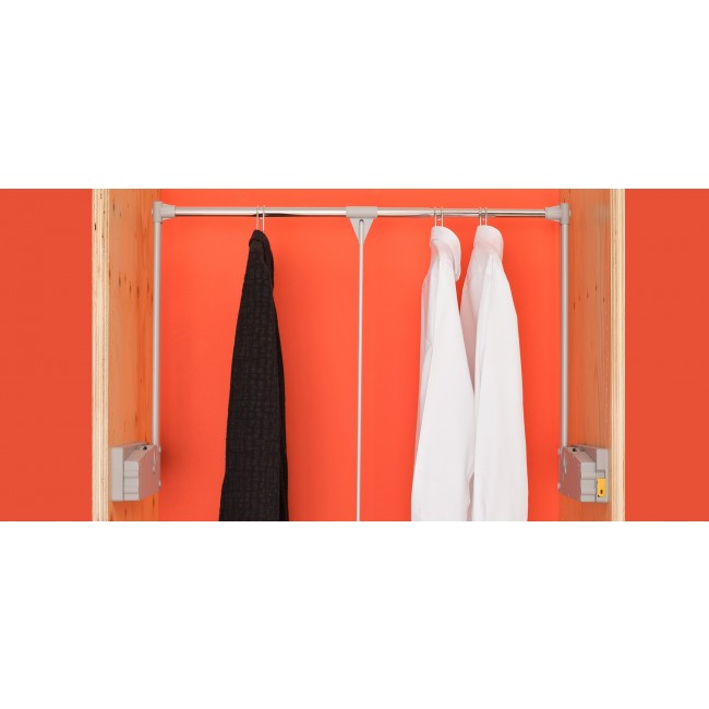 Penderie escamotable double 10 kg - fixation latérale - LIFT 500 AMBOS