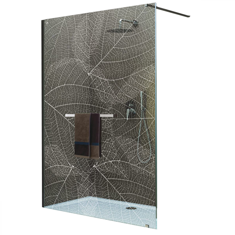 Joint en plastique entre le verre et le profilé mural pour paroi de douche  Astro 120 corner 140
