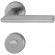 Poignée de porte double sur rosaces rondes - Stockholm - finition inox