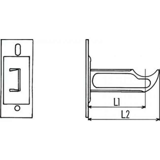 Schéma Support de radiateur fonte à visser PLOMBELEC