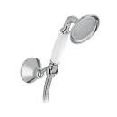 Set de douche retro avec douchette flexible et support - chromé - Louise JACOB DELAFON