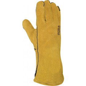 Gants pour soudeur 408OCRE WELDY - en croûte de cuir JUBA