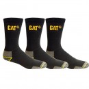 Lot de 3 paires de chaussettes noires CAT - pointure 41 à 45 Caterpillar