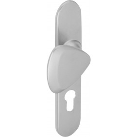 Ensemble Twist grande plaque tirage/béquille P533 clé I chromé velours VACHETTE ASSA ABLOY